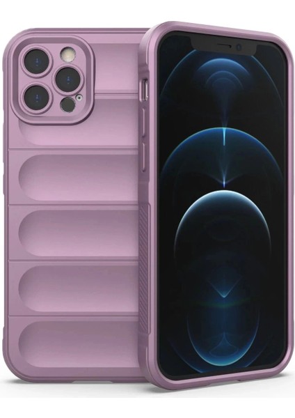 Newface iPhone 12 Pro Kılıf Optimum Silikon - Mor