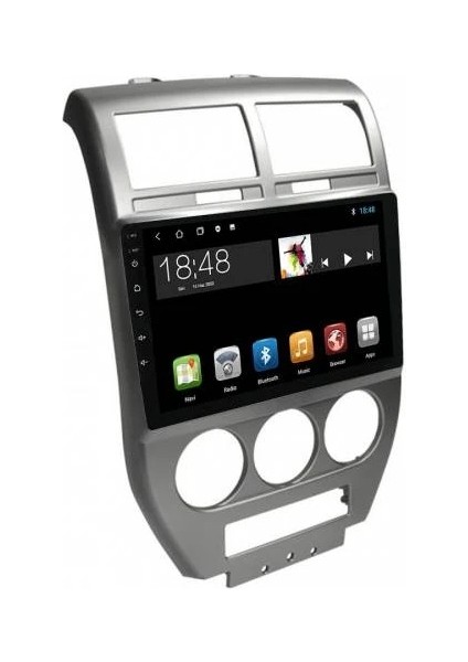 MYG-464 Serisi Jeep Compass 2007-2009 Model Uyumlu 4gb Ram 64GB Hafıza QLED Carplay Android Auto Destekli Multimedya Oem Navigasyonlu Teyp