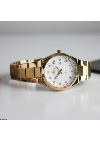 F21631B Çelik Kordonlu Kadın Kol Saati