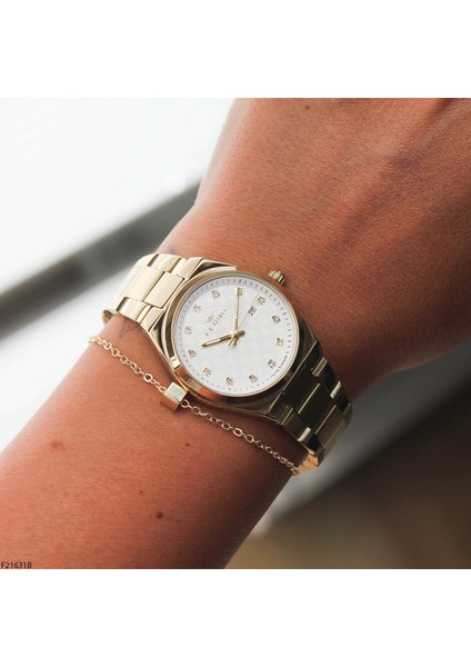 F21631B Çelik Kordonlu Kadın Kol Saati modelleri