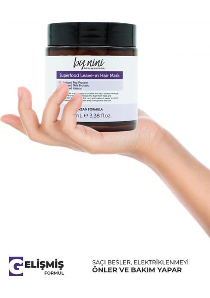 Superfood Leave-In Hair Mask – Besleyici, Onarıcı, Durulanmayan Saç Bakım Maskesi 100 ml indirimleri