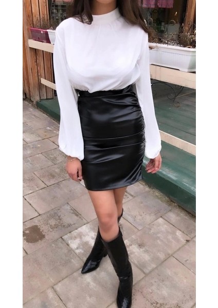 Beyaz Deri Elbise fiyatları