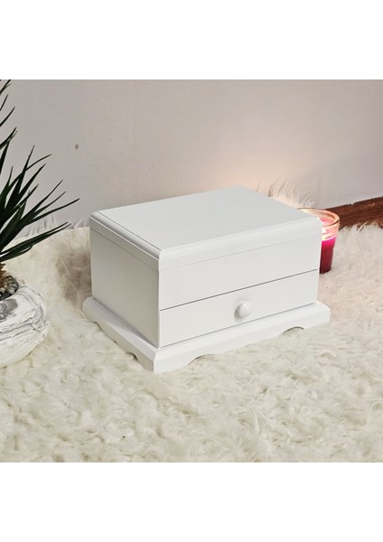 Ahşap 6 Bölmeli Takı Makyaj Organizeri Dekoratif Aksesuar Kutusu Düzenleyici fiyatları