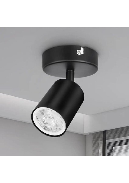 Modern Siyah Mutfak,salon,giyinme Odası,cafeler1 Için Gün Işiğı Metal Spot(Ampul Dahil)