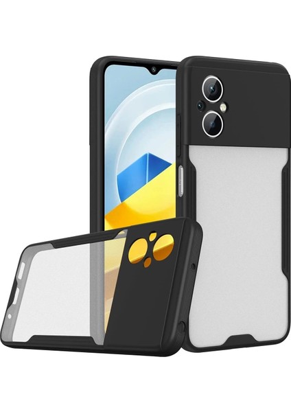 Newface Xiaomi Poco M5 Kılıf Platin Silikon - Siyah