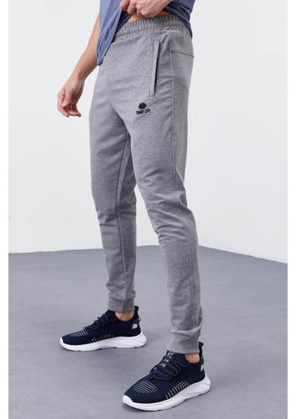 Fermuar Cepli Gri Erkek Eşofman Altı T01ER-84343 modelleri