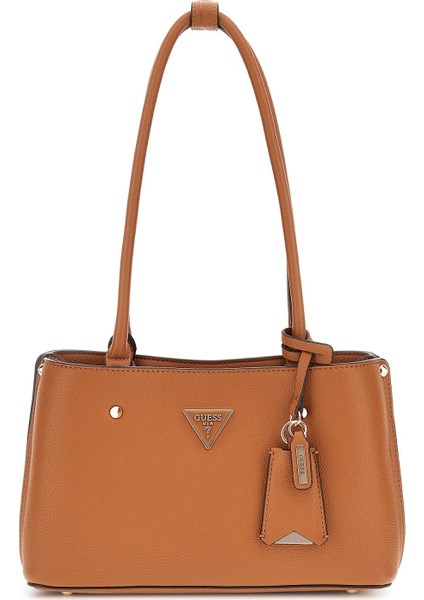 Kadın Yapılandırılmış Omuz Çantası - Taba