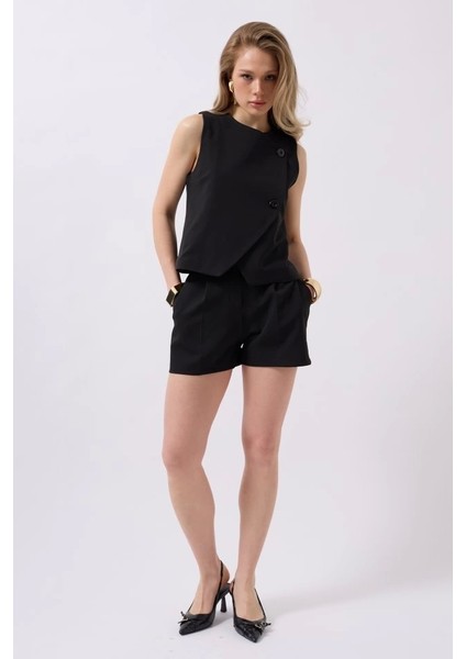 Yandan Düğmeli Dokuma Yelek modelleri