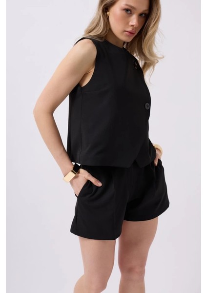 Yandan Düğmeli Dokuma Yelek fırsatları