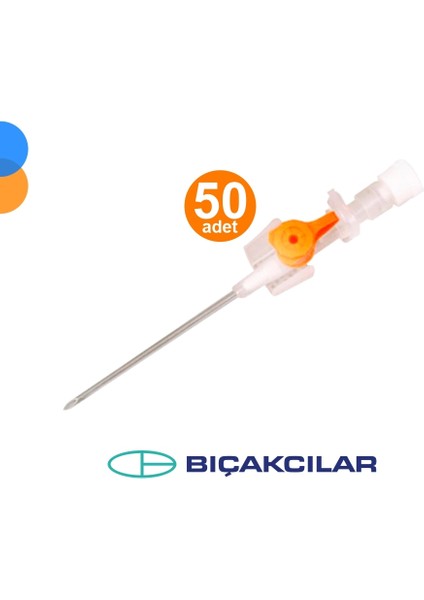 Branül (Intraket) Turuncu (14 gr) 50'li Kutu