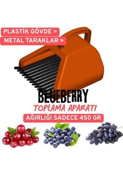 Blue Berry , Aronya , Kuşburnu ve Meyve Toplama Tarağı Plastik Bsr Garden