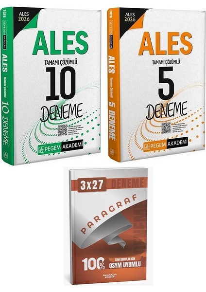 Pegem 2026 Ales 10+5 Deneme 2 Li Set Anlakazan Paragraf