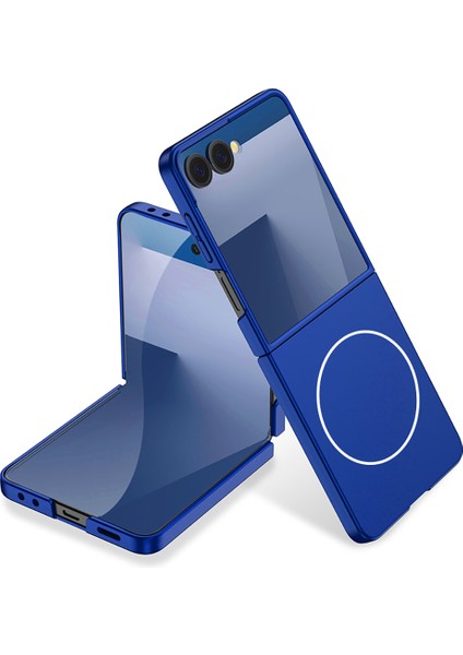 Galaxy Z Flip 7 Uyumlu Magsafe Şarj Destekli Pürüzsüz Sert Kapak Kılıf