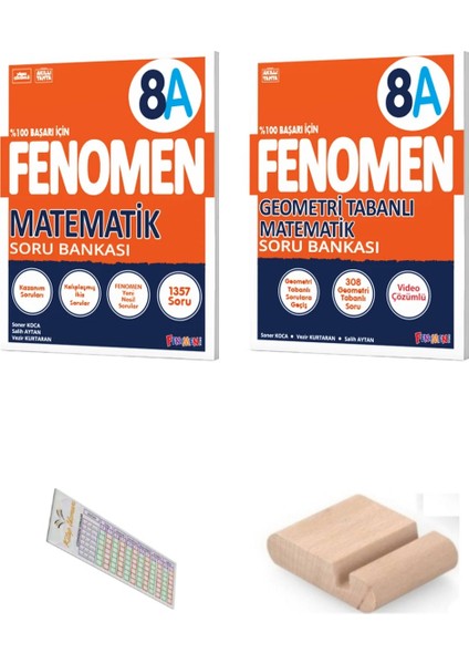 8.sınıf 8 A Matematik Geometri Tabanlı Mat Soru Bankası 2025-2026 +Çözüm Ayracı+Telefon Tutucu
