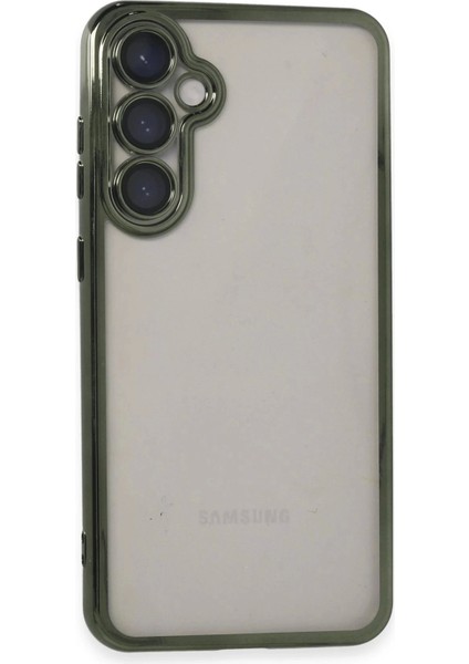 Newface Samsung Galaxy S23 Fe Kılıf Razer Lensli Silikon - Yeşil