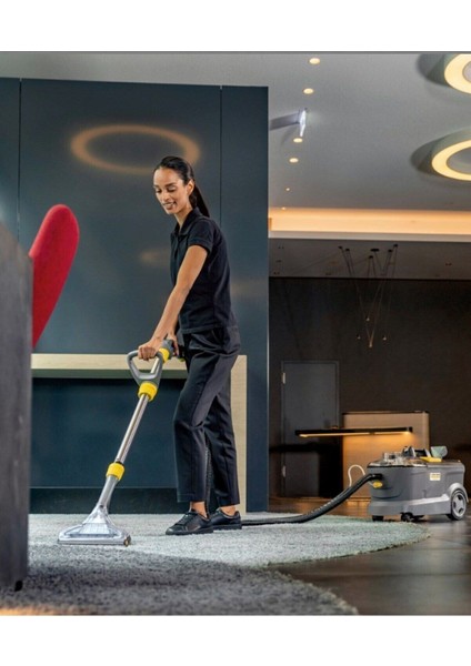 Puzzi Premium Set Halı Koltuk Yıkama Makinesi-Deterjan Kullanılabilir Yüksek Güçlü Halı ve Zemin Yıkama +Köşe Aparatı +Karcher 48 Adet Yıkamalı Deterjan