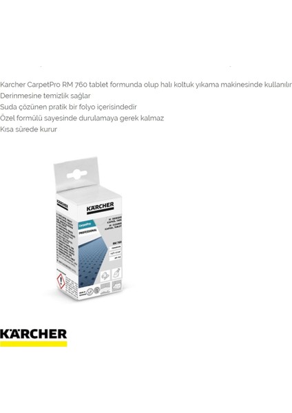 Puzzi Premium Set Halı Koltuk Yıkama Makinesi-Deterjan Kullanılabilir Yüksek Güçlü Halı ve Zemin Yıkama +Köşe Aparatı +Karcher 48 Adet Yıkamalı Deterjan