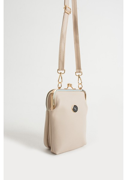 Kadın Burslu Gold Aksesuarlı Ayarlanabilir Çapraz Askılı Suni Deri Omuz ve Çapraz Çanta fiyatları