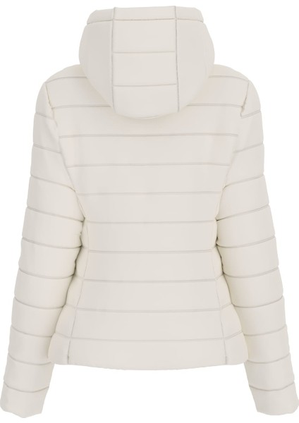 Kadın Solid Kapüşonlu Aktif Mont - Beyaz fiyatları