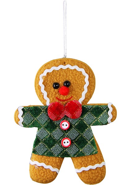 Yılbaşı Süsü Erkek Keçe Kurabiye Yeşil 15 cm