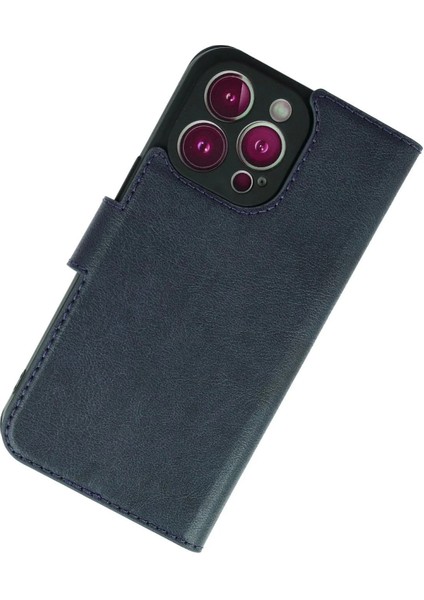 Newface iPhone 13 Pro Max Kılıf Trend S Plus Kapaklı Kılıf - Lacivert fiyatları