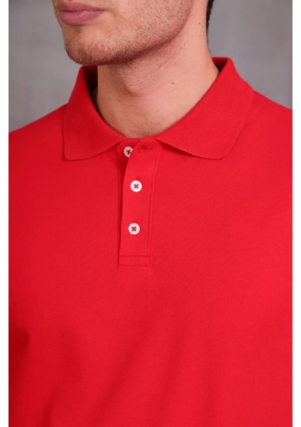 Erkek Slim Fit Pamuklu Yumuşak Doku Nefes Alan Kumaş Yakalı Tişört modelleri