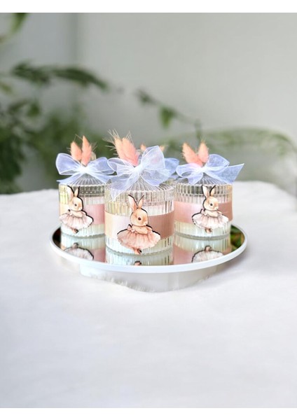 Hediyelik Mum Özel Süslemeli Bebek Hediyelik Mum Isimli 10LU modelleri