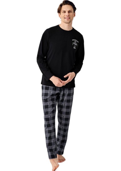 Erkek Siyah Pijama Takımı 3501-S fiyatları