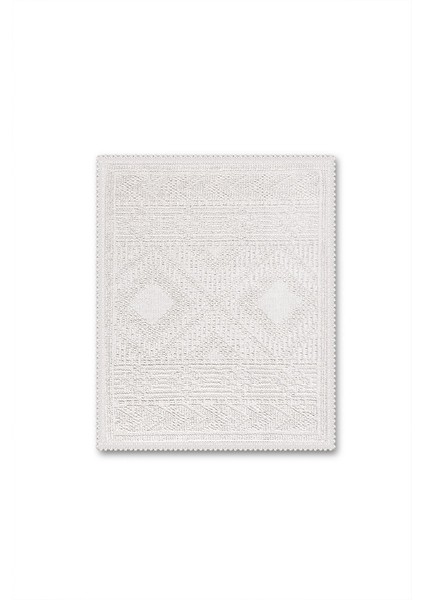 Bukle Bohem Doğal Pamuklu 2'li Banyo Paspas Seti 60X100+50X60 cm - Ekru modelleri
