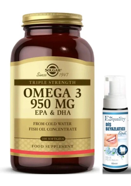 Omega 3 950 Mg 100 Yumuşak Jelatinli Kapsül