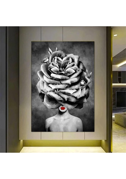 Japon Kanvas Tablo – Kiraz Çiçeği Dekoru; Ağaç Baskılı Japon Posteri; Asya Temalı Hediye; Sakura Man