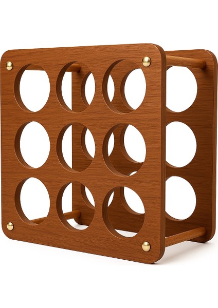 Ahşap Şarap Standı - Ahşap Şişe Organizer - Mutfak Dekorasyonu indirimleri