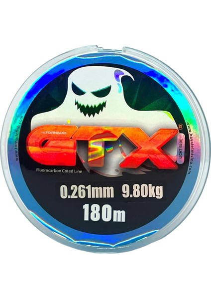Ghost Misina 180M 0.265MM 9.80KG Mavi Fluorocarbon Coated