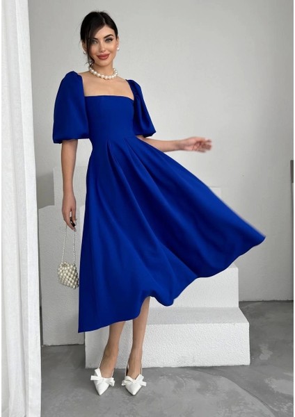 Benjamin Çan Etekli Midi Boy Elbise modelleri