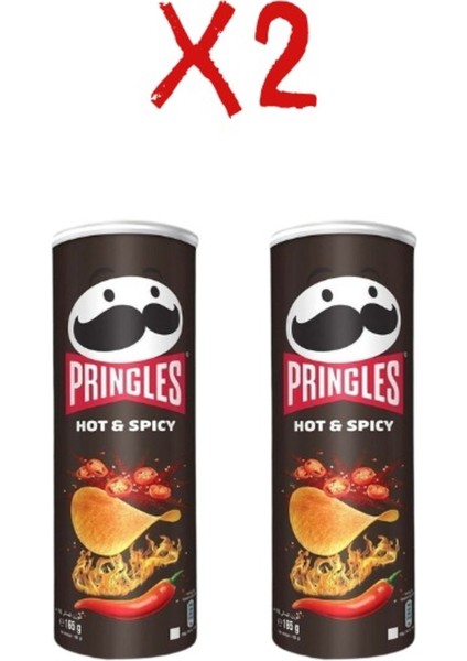 Hot & Spıcy 165 Gram 2 Adet- Pringles Acılı ve Baharatlı 165 Gram 2 Adet