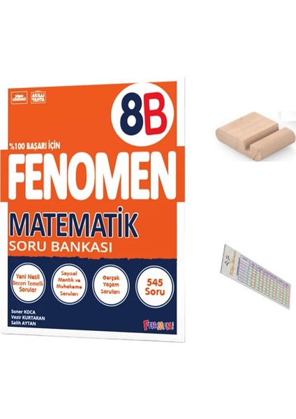 8.sınıf 8 B Matematik Soru Bankası 2025-2026 +Çözüm Ayracı+Telefon Tutucu