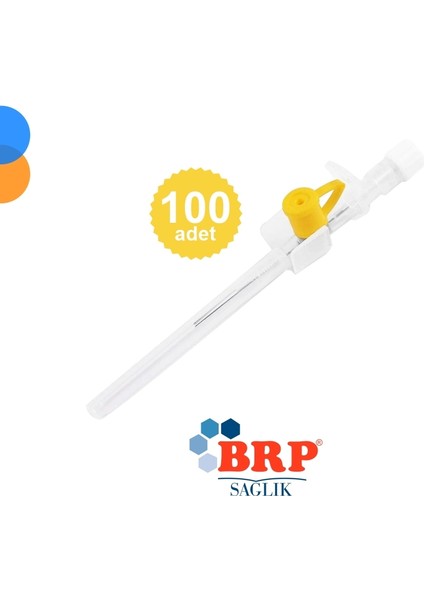 Branül (Intraket) Sarı 24 gr - 100 Lü Kutu