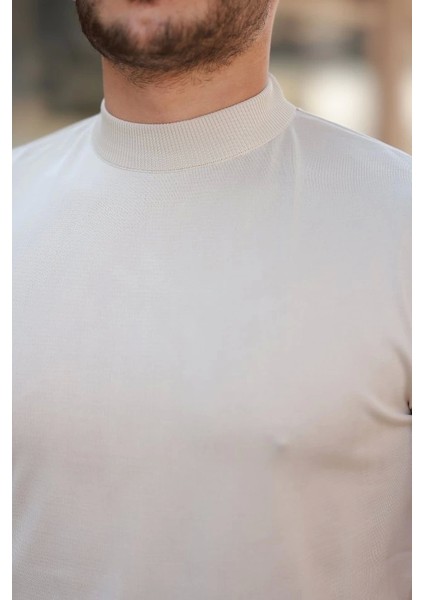 Erkek Yarım Balıkçı Yaka Kısa Kollu Tişört modelleri