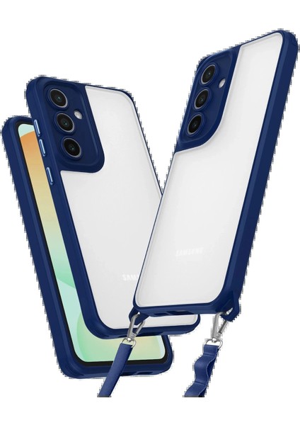 Newface Samsung Galaxy A15 4g Kılıf Penta Silikon Kılıf - Lacivert