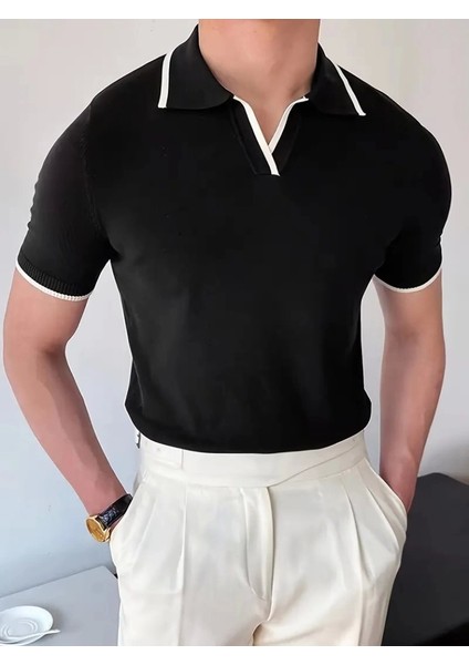 Erkek Uzun Kollu Yakalı Triko Bluz modelleri