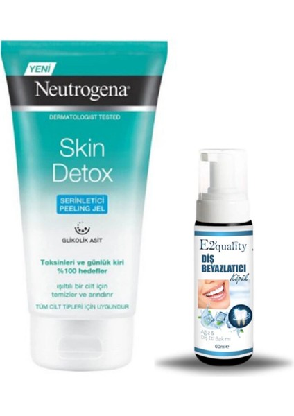 Skin Detox Serinletici Peeling Jel 150 ml + Hediye Diş Beyazlatıcı Köpük
