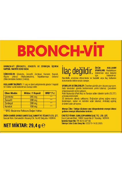 Bronch Vit fiyatları