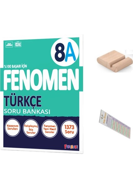 8.sınıf 8 A Türkçe Soru Bankası 2025-2026 +Çözüm Ayracı+Telefon Tutucu