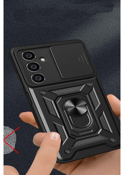 Newface Samsung Galaxy A05S Kılıf Pars Lens Yüzüklü Silikon - Kırmızı modelleri