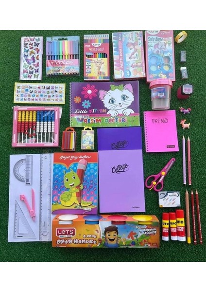 1.sınıf Okul Ihtiyaç Kırtasiye Seti Kız Çocuğu