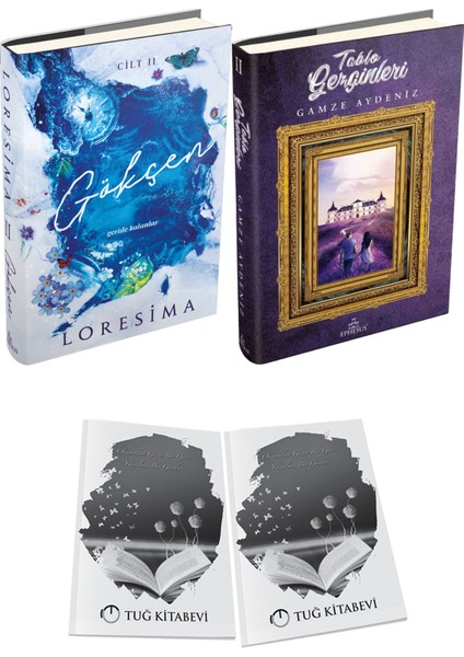 Tablo Gezginleri 2 Ciltli ve Ephesus Yayınları Gökçen 2 Ciltli Loresima 2li Set + Hediyeli