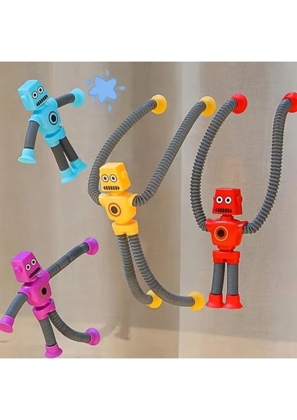 Limon Spring Robot Plastik Uzayan Oyuncak Robot 3 Farklı Renk indirimleri