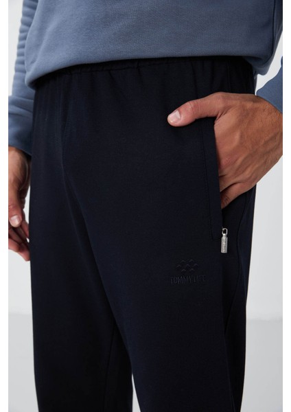 Fermuar Cepli Düz Paça Lacivert Erkek Eşofman Altı T06ER-84669 fırsatları