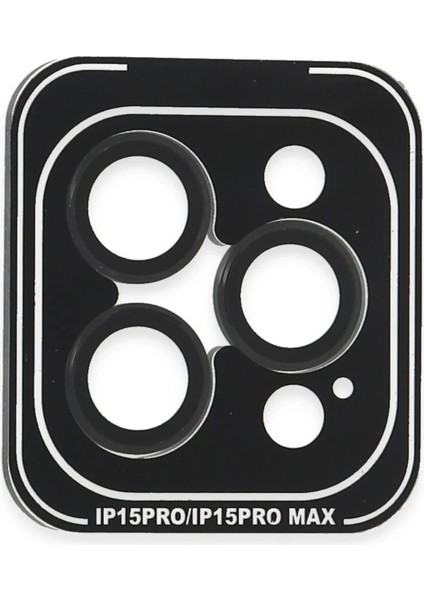 Joko iPhone 15 Pro Max Pvd Metal Kamera Lens - Siyah