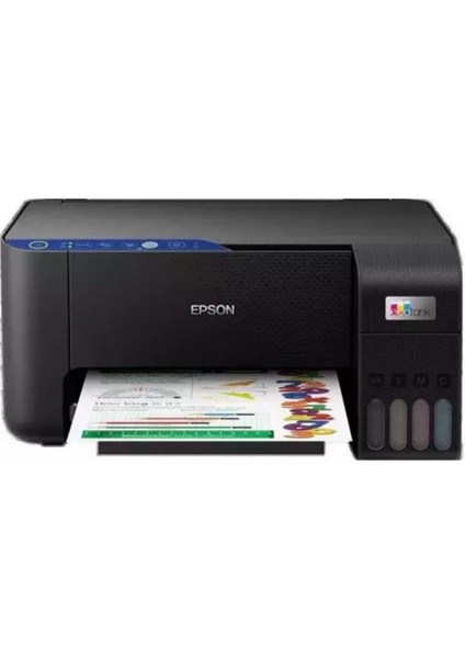 Ecotank Wi-Fi + Tarayıcı + Fotokopi Renkli Çok Fonksiyonlu Tanklı Mürekkepli L3252 Model Püskürtmeli Yazıcı indirimleri